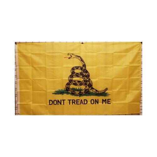 Candiway 90 x 150cm Durable polyester printing Gadsden flag with dont tread on me flag