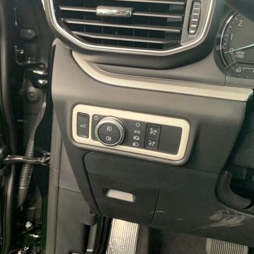 For Ford Explorer 2020 Headlamps Frame Decorative Sticker Cover Trim Interior Accessories