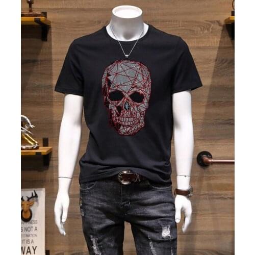 T-Shirt Men t shirt Diamonds Streetwear Short Sleeve O-Neck Tops Tee women t shirt