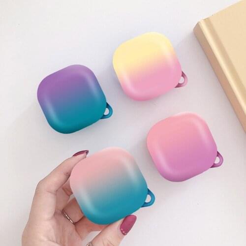 Gradient Case For Samsung Buds Live Pro Cover Shell Accessories Earphone Protector Anti-drop Shockproof Soft Silicone For Galaxy