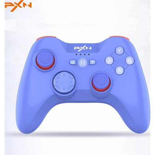 Gaming Controller for iPhone Game Gamepad MFi Mobile PXN Bluetooth-compatible Wireless for iOS/Apple TV/iPod/iPad Blue