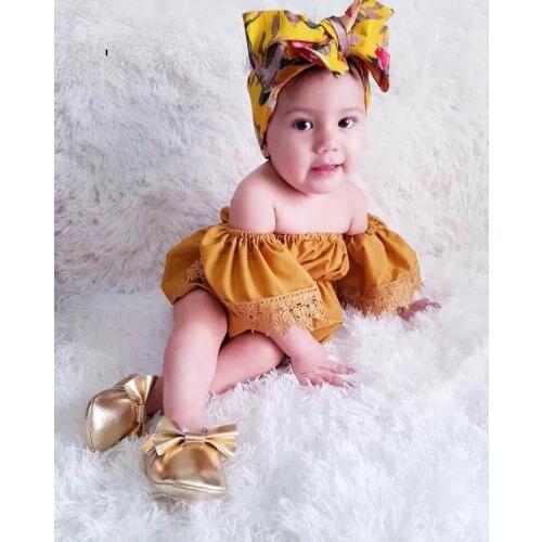 Ma&Baby 0-5Y Summer Toddler Kid Baby Girls Clothes Set Off Shoulder Top Flower Shorts Vintage Outfits Costumes DD15