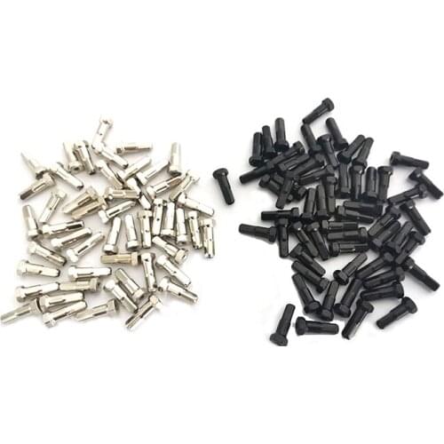 100pcs BN14H Hex MTB XC road bike brass nipples gauge 14G 1.0g/pc 12mm 14mm 16mm hexagonal head road bicycle spoke part