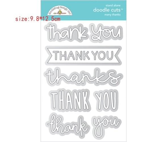 Sirius Thank you english Metal Cutting Dies and stamps Template for DIY Scrapbooking Photo Album Embossing Decorative Cards new