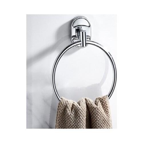 1 Set Modern Style Ring Wall Mount Towel Ring Bathroom Accessories Bath Towel Holder rack Bath Hardware toalha F1904
