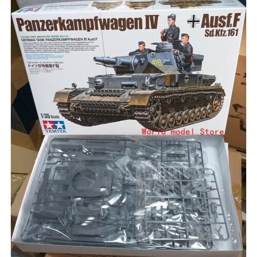 German Tank Panzerkampfwagen IV Ausf.F Tamiya 1/35 plastic model kit 35374