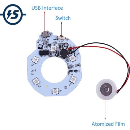 5V USB Atomization Humidifier Module Board Humidifier Atomizing Sheet Circuit Drive PCB Circuit Board