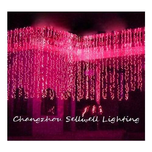 Christmas Gift Christmas Decorations New!led Electricity-saving Lamp Wedding Celebration Backdrop Product 3*8m Lighting H230