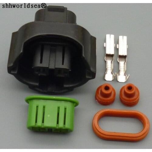 Shhworldsea 2 Pin 6189-0935 Female Auto Connector Equivalent For Japanese IAT MAT Applications for Mazda Toyota Fog Lamp