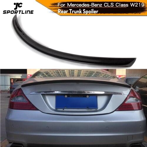 Carbon Fiber Rear Trunk Spoiler Wing Lip for Mercedes-Benz CLS-Class W219 CLS300 CLS350 CLS63 AMG Sedan 4-Door 2006 - 2010