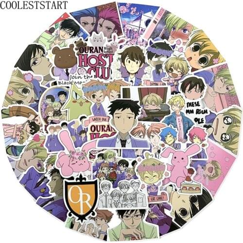 10/50Pcs/Pack Anime Ouran High School Host Club Graffiti Stickers For Laptop Luggage Motorcycle Phone Skateboard PVC Stickers