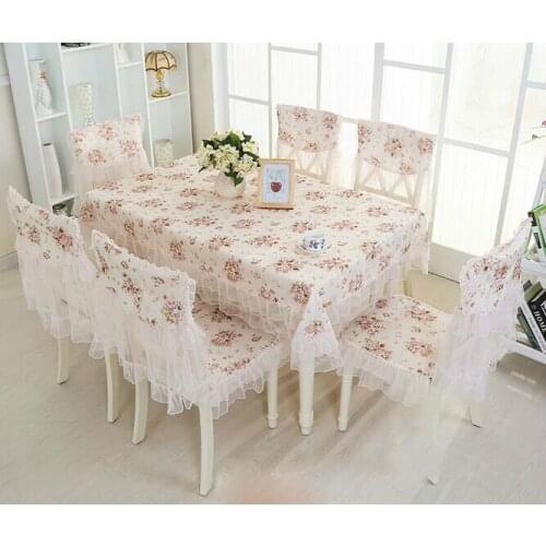 1PC Beautiful Fabric DIY Rustic Garden Floral Table Cloth Home Wedding Decoration Vintage Lace Table