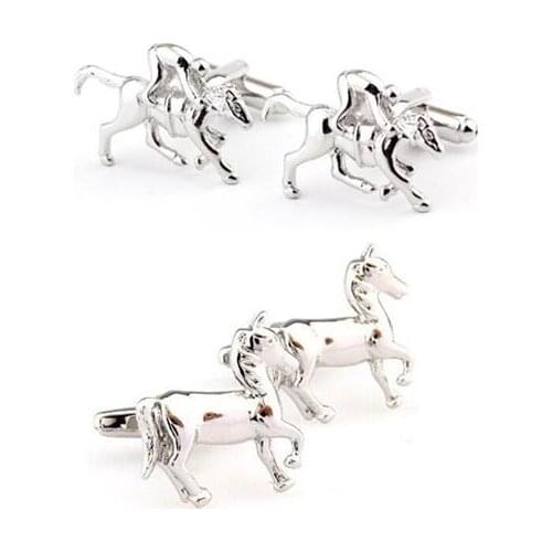 20pairs/lot Sport Horse Racing Horseman Cufflink Wild Horse Rider Cuff Link Cufflink Mens Jewelry Fathers Day Christmas Gift