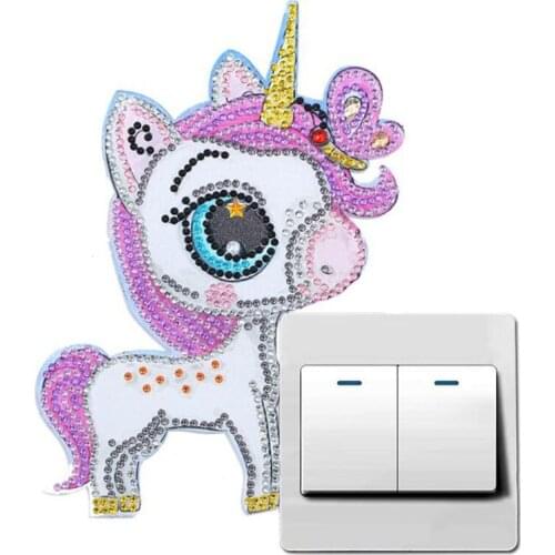 DIY Special shaped Diamond Painting Luminous Switch Acrylic Stickers Diamond Embroidery Bedroom Wall Decals Kids Room Home Decor