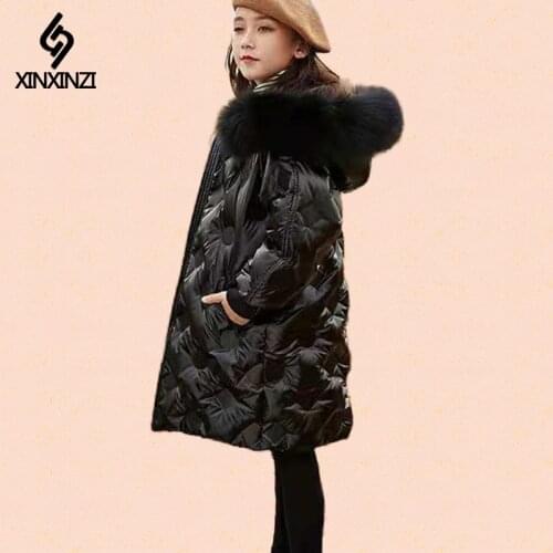 Russian Baby Girls Kid Winter Parkas Christmas Coat Warm Hooded Outerwear Toddler High Quality Long Thick Down Jacket 3-13 Years