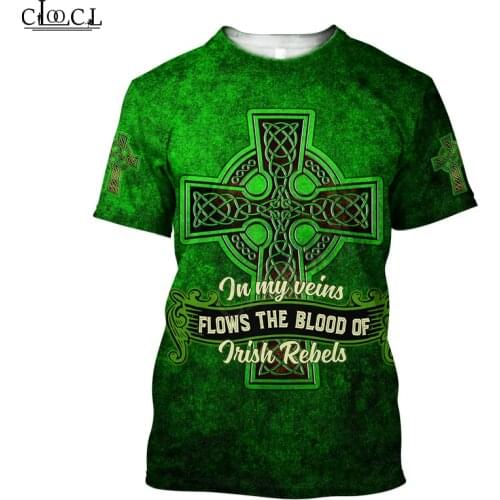 HX Newest Popular Irish St.Patrick Day T-Shirts for Mens Women Short Sleeve 3D Print Summer Fashion Harajuku Shirt Drop Shipping