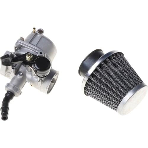 Carburetor with Air Filter PZ19 Carb for 70 90 110 cc ATV Quad 4 Wheeler Dirt Bike Motorbike Motorcycle Carburetors