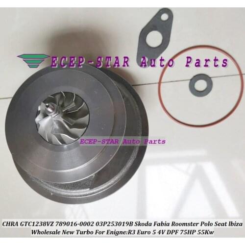 Turbo Cartridge CHRA 789016-5001S 789016-0002 03P253019B GTC1238VZ 789016 For Skoda Fabia Roomster SE-AT lbiza Polo DPF R3 1.2L
