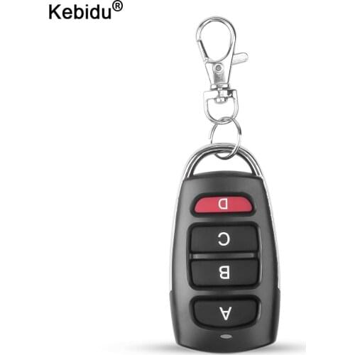 Kebidu Portable Wireless 433mhz Remote Control Copy Code Garage Door Gate Duplicator RF 433 Mhz Key Remote Opener