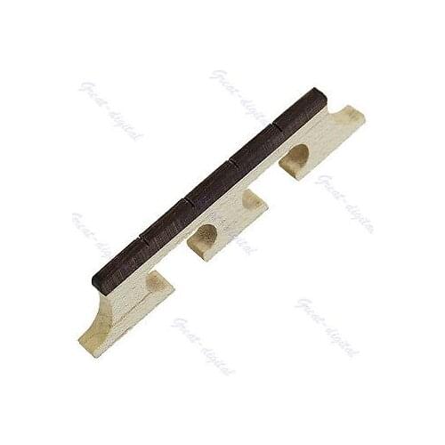 Maple And Ebony Bridge For 4 String Banjo Ukulele