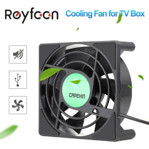 C1 Cooling Fan for Android TV Box H96 max Set Top Box X3 PRO Wireless Silent Quiet Cooler DC 5V USB Power 80mm Radiator Mini Fan