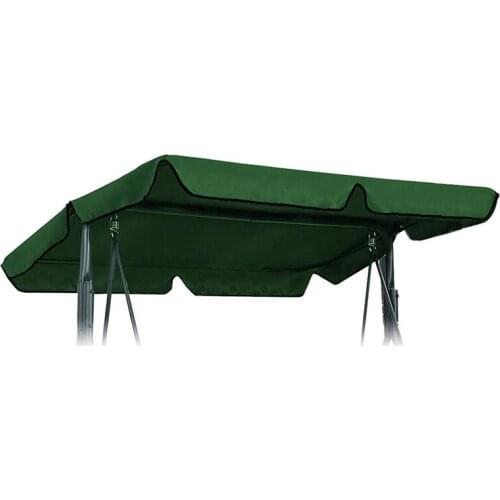 Outdoor Swing Canopy Replacement Waterproof Dustproof Porch Top Cover Seats Furniture for Home Garden Supplies Green