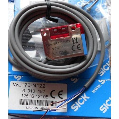 100% New original SICK mirror reflected photoelectric switch WL170-N122 transparent detection
