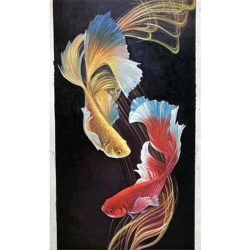 New Arrivals 5D DIY Full Round Diamond Painting Goldfish 3D Embroidery Cross Stitch Rhinestone Mosaic Home Decor Gift Y269