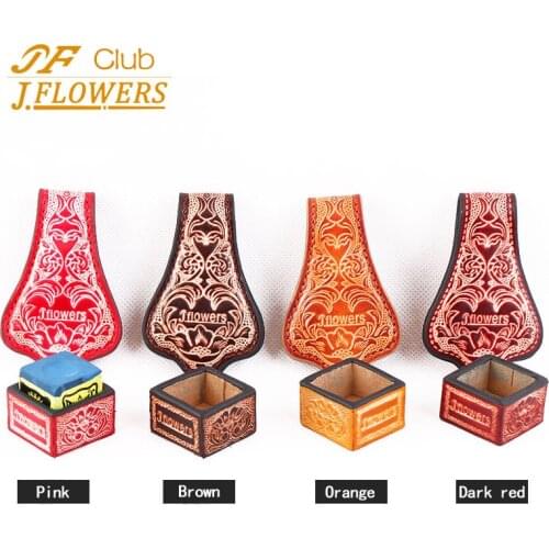 New Arrival JF Billiard Chalk Holder Real Leather Carrying Holder Easy Convenience Stretchable Professional Billiard Accessories