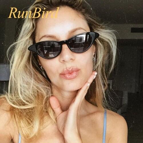 New Women Small Cat Eye Sunglasses 2018 Vintage Men Fashion Brand Designer Red Shades Sun Glasses UV400 Gafas De Sol 1368R