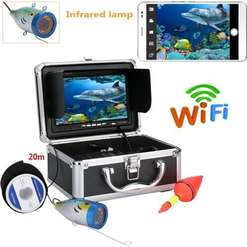 7" TFT 20M 1000tvl Underwater Fishing Video Camera Kit HD Wifi Wireless For IOS Android APP Supports Video Record and Take Photo