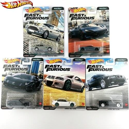 Hot Wheels Fast and Furious Euro Fast Cars BMW M3 E46 McLAREN 720S 1/64 Collector Edition Metal Alloy Model Car GBW75