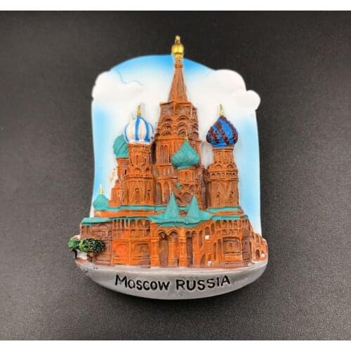 Russian Tourist Souvenir St. Petersburg Moscow Refrigerator Magnet Kids Fridge Sticker Travel Souvenir Fridge Magnets Home Decor