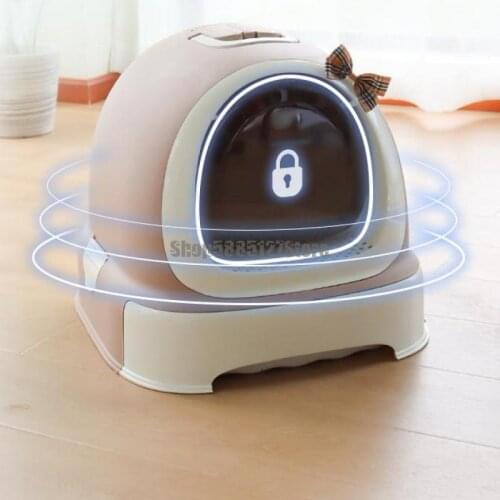Net Red Cat Litter Basin Extra Large Fully Enclosed Drawer Type Deodorizing And Anti Splashing Cat Toilet Cat Sand Table Cat Sup