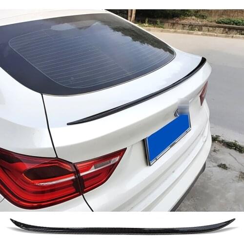 Tail Spoiler Universal Carbon Surface Soft PU Material Type Generic Ducktail Spoiler For BMW X4 F26 G02 W213 A4 TEANA