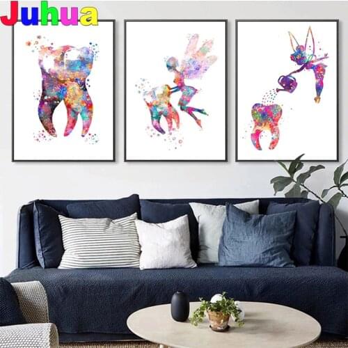 Dental Art Tooth Fairy 5D DIY Diamond Painting stitch Full square/round Drill mosiac Diamond Embroidery gift home decor