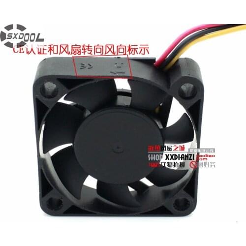 SXDOOL FD124010HB 12V 0.09A 4CM 40*40*10mm dual ball bearing cooling fan 6500RPM 6.6CFM