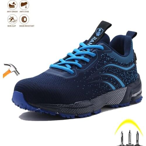 Men/Women Safety Shoes Steel Toe Cap Anti-smashing Anti-piercing Boots Insulated Non-slip Comfort Breathable Fashion Work Shoes