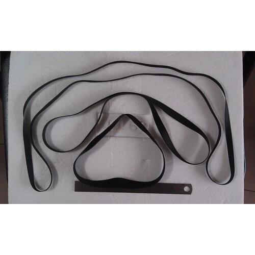 2pcs Diameter:93-128mm Fold length:148-205mm Thickness:0.6mm Width:5mm Record Player Belt Flat Drive Belt