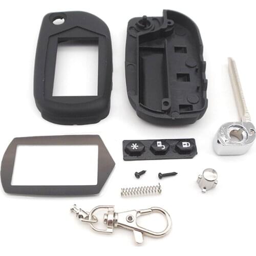 A91 Uncut case with glass for Starline A91 A61 B9 B6 uncut blade fob case cover A91 folding car flip remote free shipping