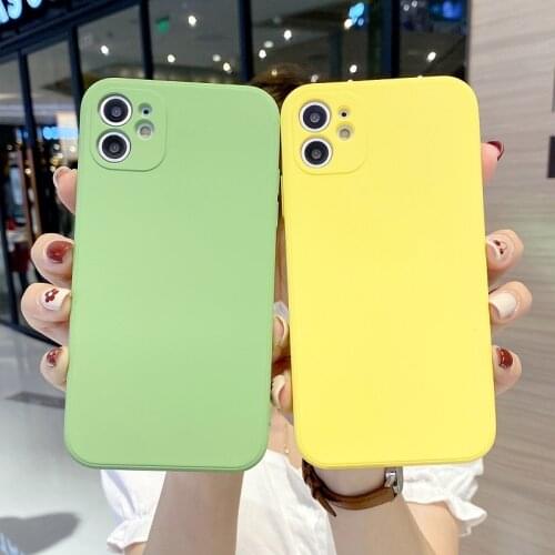 For iPhone 7 6 5 6S 8 Plus Case Luxury Silicone Soft Cover For iPhone 11 12 Pro X XR XS Max Mini Shockproof Phone Case