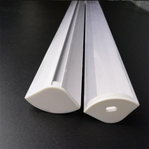 5-30pcs 1m V type 20mm PCB double row led aluminium profile ,5V 12V 24V Strip channel , 45 degree wide corner bar light housing