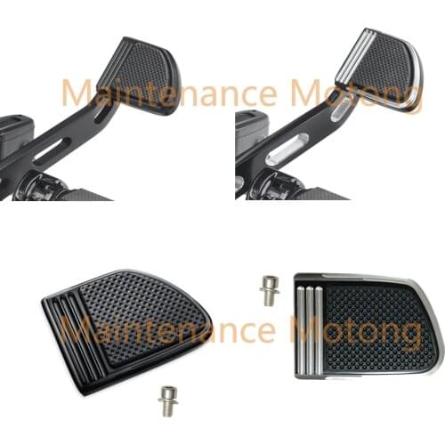 Motorcycle Small Brake Pedal Pad rubber Black Chrome For Harley Softail FLSB Sport Glide FXBR FXBRS Breakout 114 115 116 2018-up