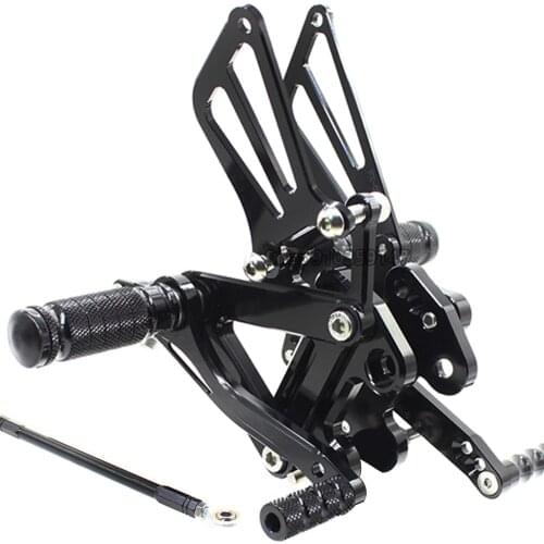 Motorcycle Adjustable Rearsets Foot Pegs Footrest for Kawasaki ZX9R 1999-2003,ZZR600 2005-2008,Ninja ZX6R ZX636 1999-2002 2000