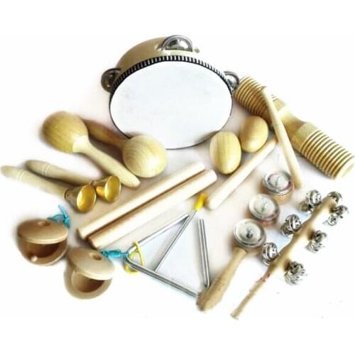 10 Types Kids Instruments Kit Children PreschooPercussion Musical Toy Instruments Set