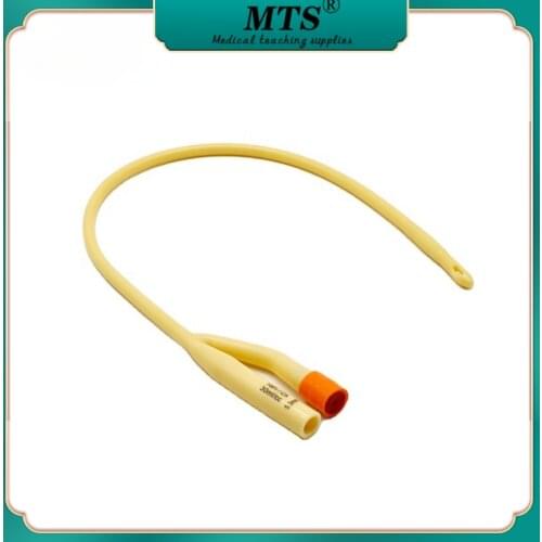 Disposable Medical Consumables Latex Foley Catheter with 2 way silicone coated Sterile with CE