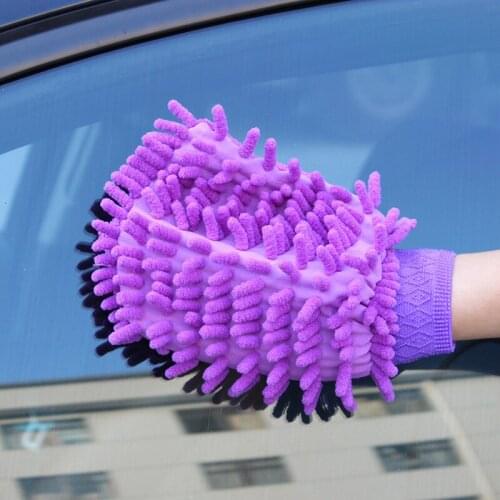 One-sided Chenille Car Cleaning Gloves Car Washing Tools Single-sided LS-416B