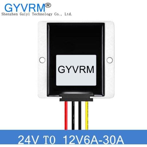 DC 24v to DC 12v Step Down Power Supply Adapter Converter Reducer Regulator for Auto Truck Vehicle Boat Solar System etc