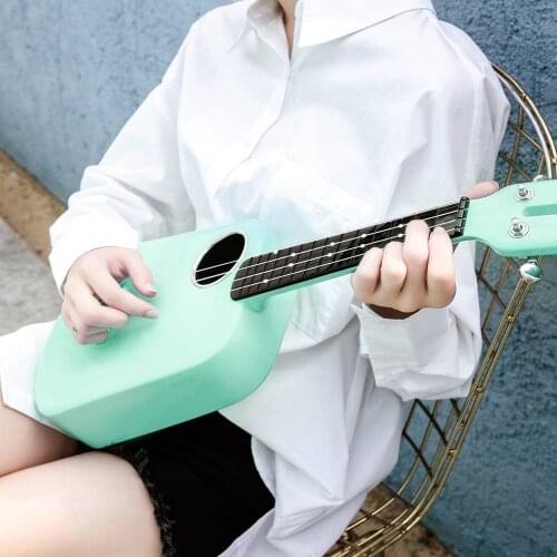 Populele 2 Smart Ukulele Concert Soprano LED from Xiaomi Wireless Ukulele 4 Strings 23 Inch Black Acoustic Electric Guitar Uke