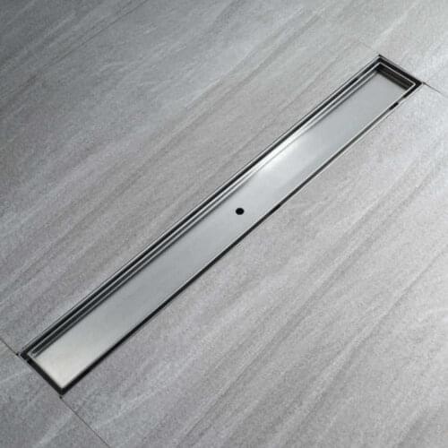 Floor Drain Cover Floor Shower Drain 80cm Stainless Steel Drain Channel Drain Anti Odor Floor Drain for Bathroom Kitchen